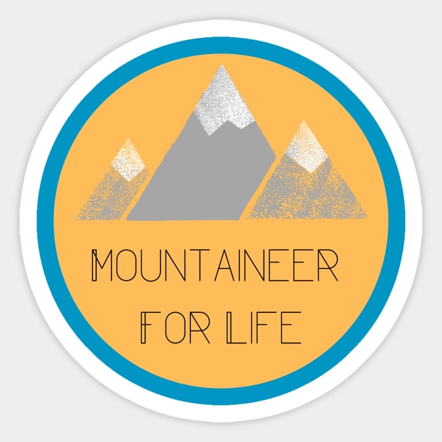 Mountaineer For Life Sticker by Pacific West